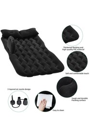 Resim BsElektronik Araç İçi Şişme Yatak Seyahat Yatağı Siyah Renk Mükemmel Kalite 