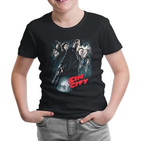 Resim Sin City Siyah Çocuk Tshirt 