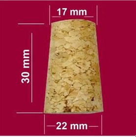 Resim 100 ADET Avşar Soda Şişesine Uyumlu Konik Mantar Tıpa 