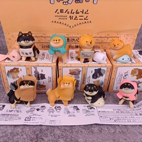 Resim 1 adet Sevimli Shiba Inu ve Pomeranian Köpek Figürü - Rastgele Gizem Kutusu Koleksiyonculuğu, PVC Pet Dekoru ile Japon Metni, Güç Gerektirmez, Koleksiyonculuk Figürleri, Noel, Cadılar Bayramı Süsleri, Sonbahar Ev Dekoru Koleksiyonculuk Figürleri 