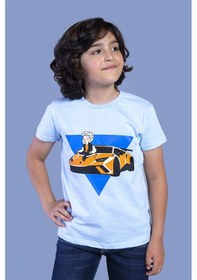 Resim Toontoy Kids Toontoy Erkek Çocuk Araba Baskılı Tişört Kırmızı 