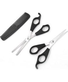 Resim LTG Nova Kuaför Seti Saç Kesme ve Inceltme Makası Tarak Hediye 3lü Set 