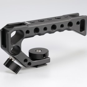 Resim JLWIN Evrensel DSLR Kamera Sapı Tutacağı, Alüminyum Alaşımlı Çok Fonksiyonlu Soğuk Ayakkabı Uzatma, Sıcak Ayakkabı Yuvası ile Metal Üst Tutamaç Tavşan Kafesi, Kamera Aksesuar Seti için 