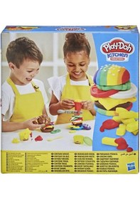 Resim Play-Doh Mutfak Atölyesi Hamburger ve Patates Kızartması Oyun Ham 