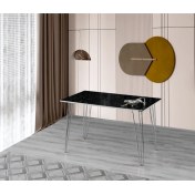 Resim Demontepark 60 x 100 cm Masa Mutfak Masası Yemek Masası Çalışma Masası Siyah 