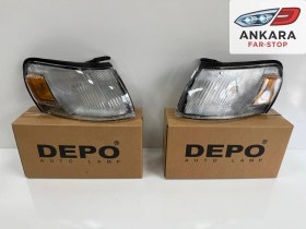 Resim Toyota Corolla Ae100 1993 - 1995 Sinyal Lambası Ön Sağ - Sol Takım Çıkıntılı Tip Depo Marka 