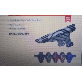 Resim Xbvc 4005 Çamurluk Kısa Tek Çamurluk Kırmızı - Siyah 