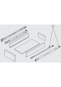 Resim Samet 450 Mm Bantlı Metal Ray Set Beyaz 