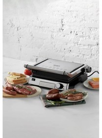 Resim Karaca Biogranit 2000 W Paslanmaz Çelik Izgara ve Tost Makinesi 