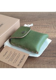 Resim Sumerian Leather Craft Deri Sigara Kılıfı Yeşil 2 