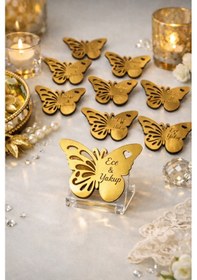 Resim Magnet Kişiye Özel 25 Adettir Şık Ve Modern Kelebek Temalı No 026 