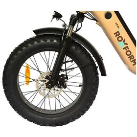 Resim Roxform Ural 20" Elektrikli Bisiklet - Şehir İçi Kullanım İçin İdeal, Uzun Menzil E-bike Krem Krem 
