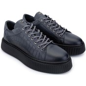 Resim Tamer Tanca Erkek Hakiki Deri Gri Sneakers & Spor Ayakkabı 352 21224 Erk Ayk Sk24-25 Grı Gri 