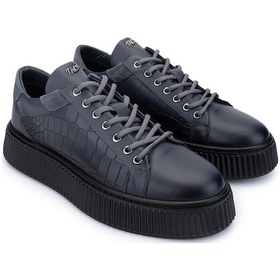 Resim Tamer Tanca Erkek Hakiki Deri Gri Sneakers & Spor Ayakkabı 352 21224 Erk Ayk Sk24-25 Grı Gri 