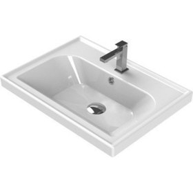 Resim Turkuaz Seramik Cerastyle Frame 60 x 45 CM Etajer Uyumlu Damlalıklı Lavabo 