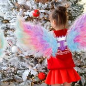 Resim Hareketli Tüy Kanatlarıyla Aydınlatılan Veitch Fairytales LED Işıklı Melek Kanatları - Pil ile Çalışır (36V'a kadar) Kızlar, Doğum Günü, Noel, Cadılar Bayramı, Sevgililer Günü Partisi Kostümü - Büyülü Giyinme Hediyesi Çocuklar ve Çocuklar için - Güvenli Toksik Olmayan Dekorasyon, Tatil Kıyafeti, Parıltılı Aksesuarlar, Dayanıklı Yapı, Aksesuarlar 