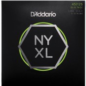 Resim D'addario Bass Nyxl Long 5 Telli Bas Gitar Teli (45-125) 