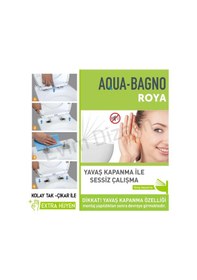 Resim Aqua Bagno Roya Yavaş Kapanan Klozet Kapağı - VitrA S20 Uyumlu 