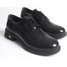 Resim Luuq Shoes Apex Bağcıklı Rugan Kadın Oxford Ayakkabı 