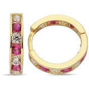 Resim Pirnus Diamond Altın Pembe Taşlı Çocuk Küpe Gramı :1,26 