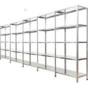 Resim Akdenizrack 31X93 5 Katlı 5'li Civatalı Çelik Depo Rafı & Ardiye Rafı 