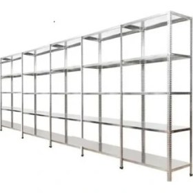 Resim Akdenizrack 31X93 5 Katlı 5'li Civatalı Çelik Depo Rafı & Ardiye Rafı 