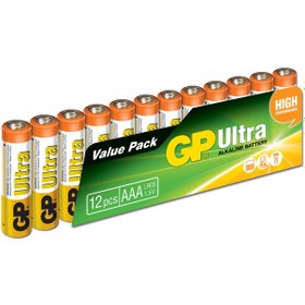 Resim Gp R03 Aaa Boy Ultra Alkalin İnce Kalem Pil 12'li Paket Gp24au-v 