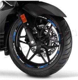 Resim Honda Forza Sticker Jant Dışı Şerit Baskılı Mavi 