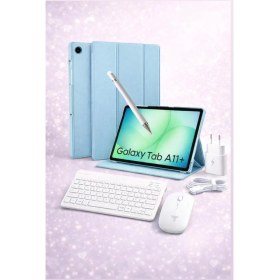 Resim Samsung Galaxy Tab A11 Plus 8gb 256GB 11'' Ekran Gary ( KALEM HEDİYE ) Kılıf Cam Şarj Başlık KLAVYE+MOUSE ( Türkiye Garatili) 