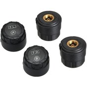 Resim Kkmoon Tpms Kablosuz Gerçek Zamanlı Lastik Basıncı İzleme Sistemi Güneş Enerjisi İle Sesli Uyarı Lcd Ekran 4 Dış Sensör Alarm Fonksiyonu 