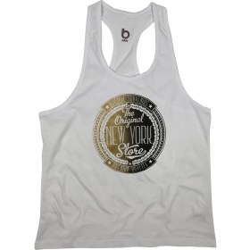 Resim Bluu Nygoldx Fitness Gym Tank Top Sporcu Atleti 