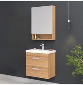 Resim Orka Nova 60 Cm Mdf Morgana Kiraz Banyo Dolabı Takımı Çok Renkli 