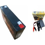 Resim Ata Elektronik 6V 7Ah 20Hr 6 Volt 7 Amper Akü Ve 1 AMPER 6 VOLT AKÜLER için Şarj Cihazı 1 AMPER VOLTAJ KESİCİLİ + AKÜLÜ SET 2Sİ BİR ARADA 