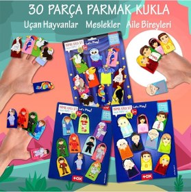 Resim 3 Set 30 Parça Tox Meslekler Aile Bireyleri ve Uçan Hayvanlar 