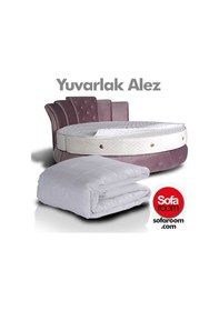 Resim Sofaroom Yuvarlak Yatak Alezi 