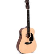 Resim Sigma DM12E 12 Telli Elektro Akustik Gitar (Natural) 