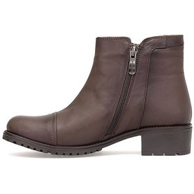 Resim Mammamia D25kb-1615 Kadın Hakiki Deri Topuklu Bot Kahverengi Kahverengi 