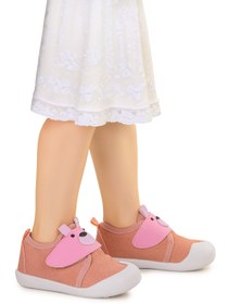 Resim KARAMAZI Winni Cırtlı Kız Bebek İlk Adım Panduf Ayakkabı 