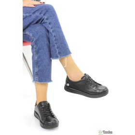 Resim Mammamia Kadın Ortopedik Hakiki Deri Spor Tarz Günlük Ayakkabı M26/KA260 