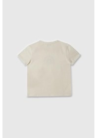 Resim United Colors Of Benetton Kız Çocuk T Shirt Beyaz Bnt-g21814-1375 Beyaz 