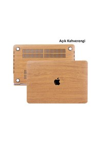 Resim Apple Uyumlu MacBook Pro Kılıf HardCase A1706 A1708 A1989 A2159 Kılıf Wood 