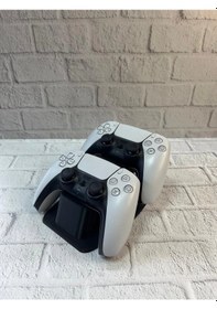 Resim Dekoratif Siyah İkili Gamepad Standı 7x18 Cm 