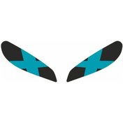 Resim Cf Moto 250 Sr 2020 - 2023 Uyumlu Far Sticker X Mavi 