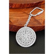 Resim Aykat_Kuyumculuk Isimli Gümüş Araba Anahtarlığı Ad Soyadı Yazılan Gümüş Maskot Ant 