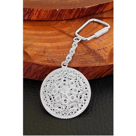 Resim Aykat_Kuyumculuk Isimli Gümüş Araba Anahtarlığı Ad Soyadı Yazılan Gümüş Maskot Ant 