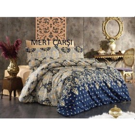 Resim Çift Kişilik Yorgan Kılıfı 2 Adet Yastık Kılıfı Sarı 