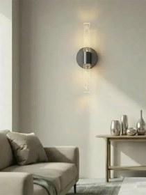 Resim Bhbackhome Bubbleflux Medium Şık Tasarım Modern Ledli Aplik 31 Cm Antrasit Pilli Antrasit 