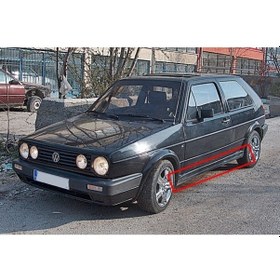 Resim Vw Golf 2 Yan Marşpiyel Takımı -- Plastik 