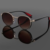 Resim Erkek ve Kadınlar için Günlük Kullanım, Partiler ve Özel Günler İçin Trend Metal Yuvarlak Çerçeveli Moda Gözlük - Mükemmel Noel Hediyesi 