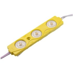 Resim 5 Adet Sarı 12v 1.5w 3 Ledli Mercekli Parmak Led Modül 2835 Smd 